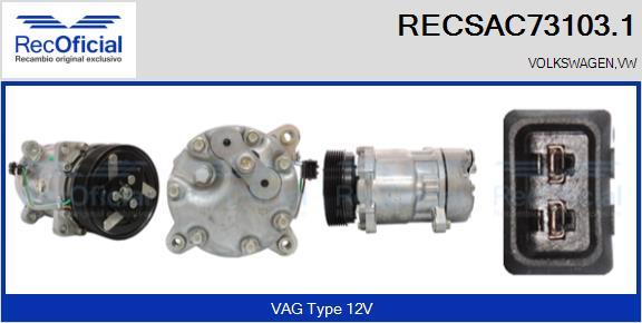 RECOFICIAL RECSAC73103.1 - Compresseur, climatisation cwaw.fr