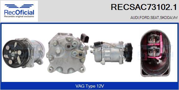 RECOFICIAL RECSAC73102.1 - Compresseur, climatisation cwaw.fr