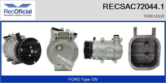 RECOFICIAL RECSAC72044.1 - Compresseur, climatisation cwaw.fr