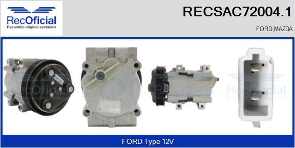 RECOFICIAL RECSAC72004.1 - Compresseur, climatisation cwaw.fr