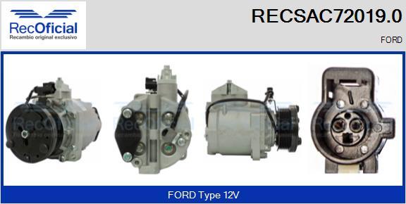 RECOFICIAL RECSAC72019.0 - Compresseur, climatisation cwaw.fr