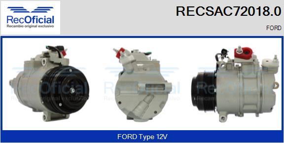 RECOFICIAL RECSAC72018.0 - Compresseur, climatisation cwaw.fr