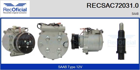 RECOFICIAL RECSAC72031.0 - Compresseur, climatisation cwaw.fr