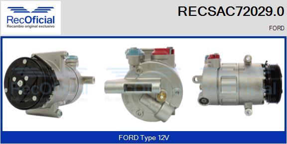 RECOFICIAL RECSAC72029.0 - Compresseur, climatisation cwaw.fr