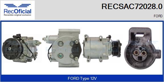 RECOFICIAL RECSAC72028.0 - Compresseur, climatisation cwaw.fr