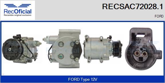 RECOFICIAL RECSAC72028.1 - Compresseur, climatisation cwaw.fr