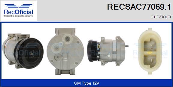 RECOFICIAL RECSAC77069.1 - Compresseur, climatisation cwaw.fr