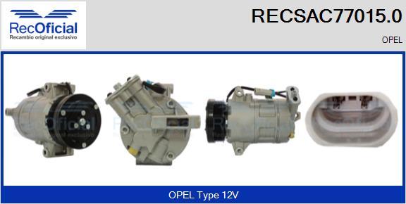 RECOFICIAL RECSAC77015.0 - Compresseur, climatisation cwaw.fr