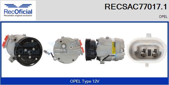 RECOFICIAL RECSAC77017.1 - Compresseur, climatisation cwaw.fr