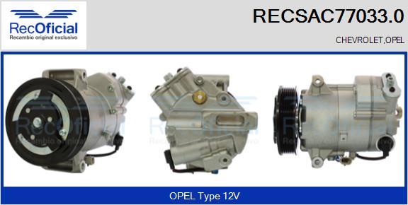 RECOFICIAL RECSAC77033.0 - Compresseur, climatisation cwaw.fr