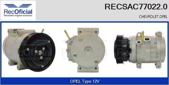 RECOFICIAL RECSAC77022.0 - Compresseur, climatisation cwaw.fr