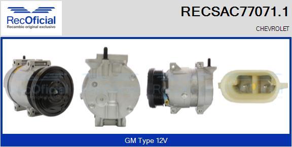 RECOFICIAL RECSAC77071.1 - Compresseur, climatisation cwaw.fr