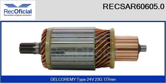 RECOFICIAL RECSAR60605.0 - Induit, démarreur cwaw.fr