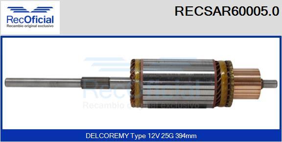 RECOFICIAL RECSAR60005.0 - Induit, démarreur cwaw.fr