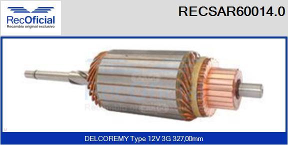 RECOFICIAL RECSAR60014.0 - Induit, démarreur cwaw.fr