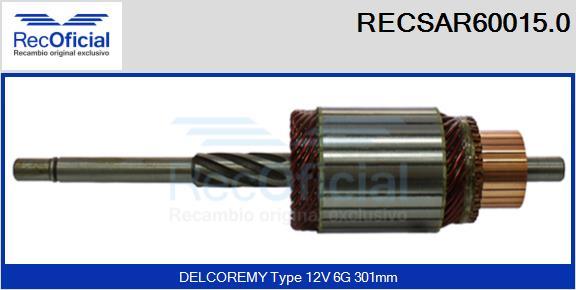 RECOFICIAL RECSAR60015.0 - Induit, démarreur cwaw.fr