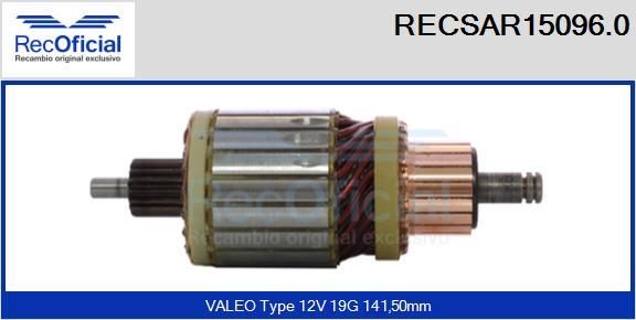 RECOFICIAL RECSAR15096.0 - Induit, démarreur cwaw.fr