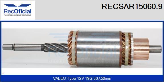 RECOFICIAL RECSAR15060.9 - Induit, démarreur cwaw.fr