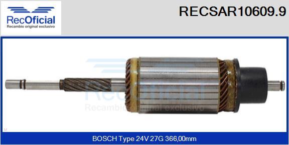 RECOFICIAL RECSAR10609.9 - Induit, démarreur cwaw.fr