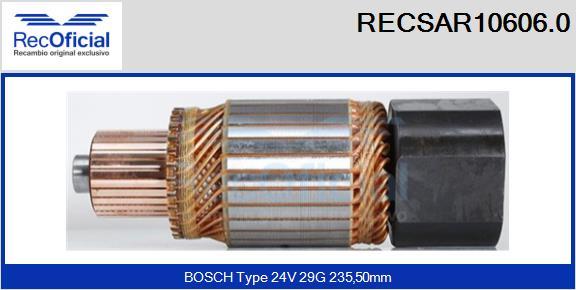 RECOFICIAL RECSAR10606.0 - Induit, démarreur cwaw.fr