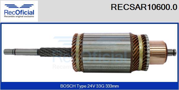 RECOFICIAL RECSAR10600.0 - Induit, démarreur cwaw.fr