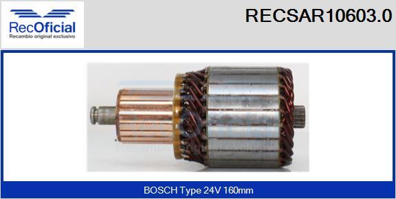 RECOFICIAL RECSAR10603.0 - Induit, démarreur cwaw.fr