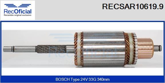 RECOFICIAL RECSAR10619.9 - Induit, démarreur cwaw.fr