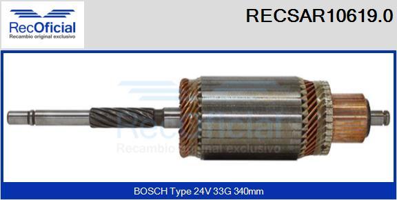 RECOFICIAL RECSAR10619.0 - Induit, démarreur cwaw.fr