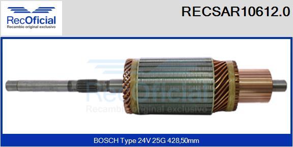 RECOFICIAL RECSAR10612.0 - Induit, démarreur cwaw.fr