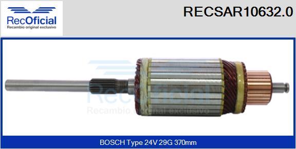 RECOFICIAL RECSAR10632.0 - Induit, démarreur cwaw.fr