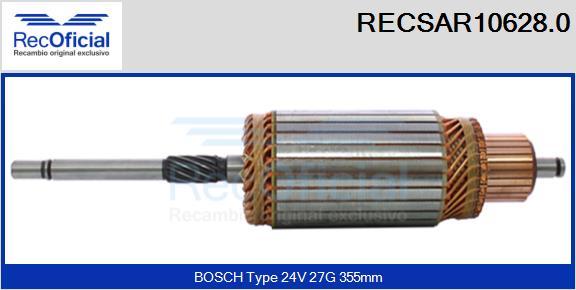 RECOFICIAL RECSAR10628.0 - Induit, démarreur cwaw.fr