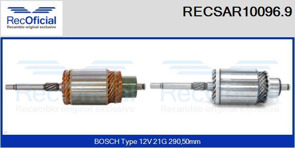 RECOFICIAL RECSAR10096.9 - Induit, démarreur cwaw.fr