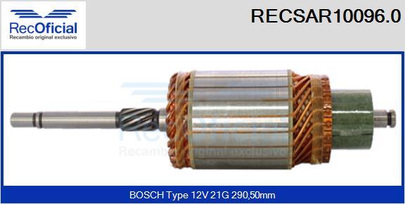 RECOFICIAL RECSAR10096.0 - Induit, démarreur cwaw.fr