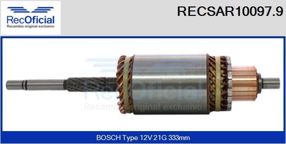 RECOFICIAL RECSAR10097.9 - Induit, démarreur cwaw.fr