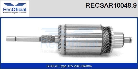 RECOFICIAL RECSAR10048.9 - Induit, démarreur cwaw.fr