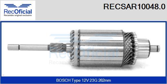 RECOFICIAL RECSAR10048.0 - Induit, démarreur cwaw.fr