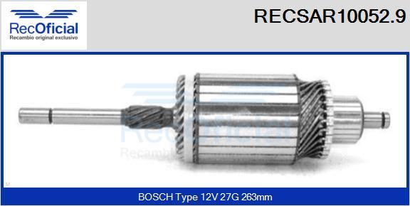 RECOFICIAL RECSAR10052.9 - Induit, démarreur cwaw.fr