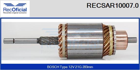 RECOFICIAL RECSAR10007.0 - Induit, démarreur cwaw.fr