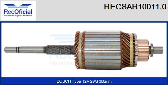 RECOFICIAL RECSAR10011.0 - Induit, démarreur cwaw.fr