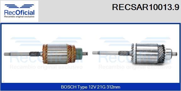 RECOFICIAL RECSAR10013.9 - Induit, démarreur cwaw.fr