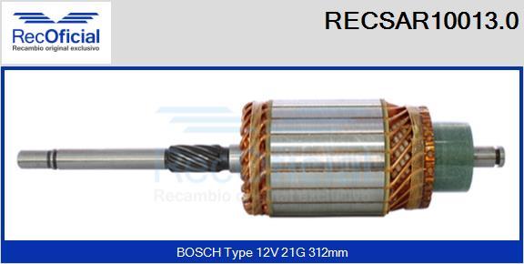 RECOFICIAL RECSAR10013.0 - Induit, démarreur cwaw.fr