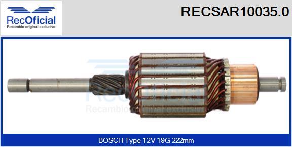 RECOFICIAL RECSAR10035.0 - Induit, démarreur cwaw.fr