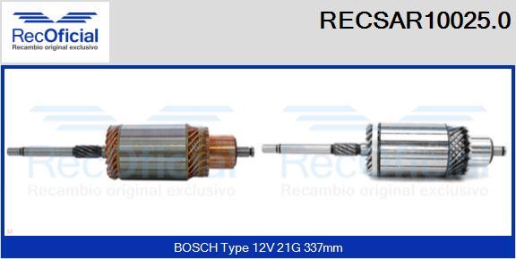 RECOFICIAL RECSAR10025.0 - Induit, démarreur cwaw.fr