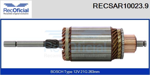 RECOFICIAL RECSAR10023.9 - Induit, démarreur cwaw.fr