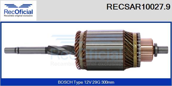 RECOFICIAL RECSAR10027.9 - Induit, démarreur cwaw.fr