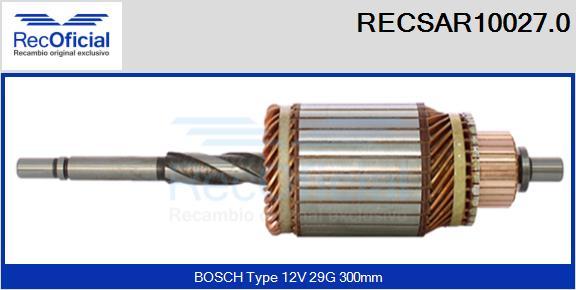 RECOFICIAL RECSAR10027.0 - Induit, démarreur cwaw.fr