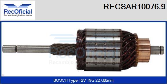 RECOFICIAL RECSAR10076.9 - Induit, démarreur cwaw.fr