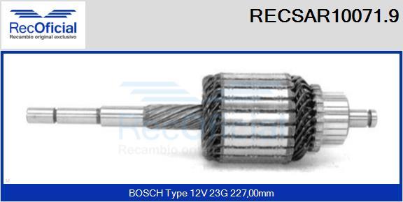 RECOFICIAL RECSAR10071.9 - Induit, démarreur cwaw.fr