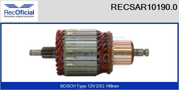 RECOFICIAL RECSAR10190.0 - Induit, démarreur cwaw.fr