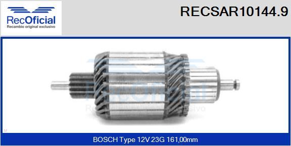 RECOFICIAL RECSAR10144.9 - Induit, démarreur cwaw.fr